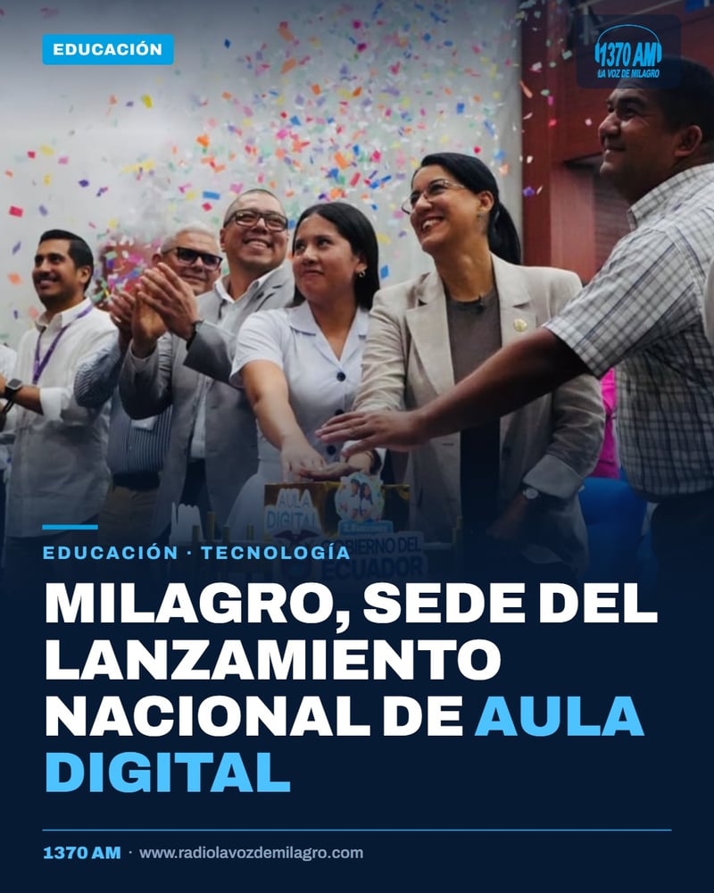 Universidad Agraria del Ecuador fue sede del lanzamiento de Aula Digital en la Zona 5